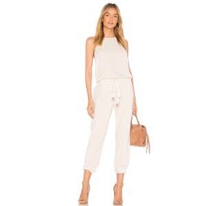 Young Fabulous & Broke Diego Jumpsuit Boho Tassel Waist Romper Women White XS